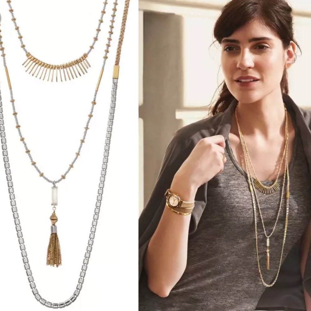 🆕 Stella & Dot Riad Layering Necklace